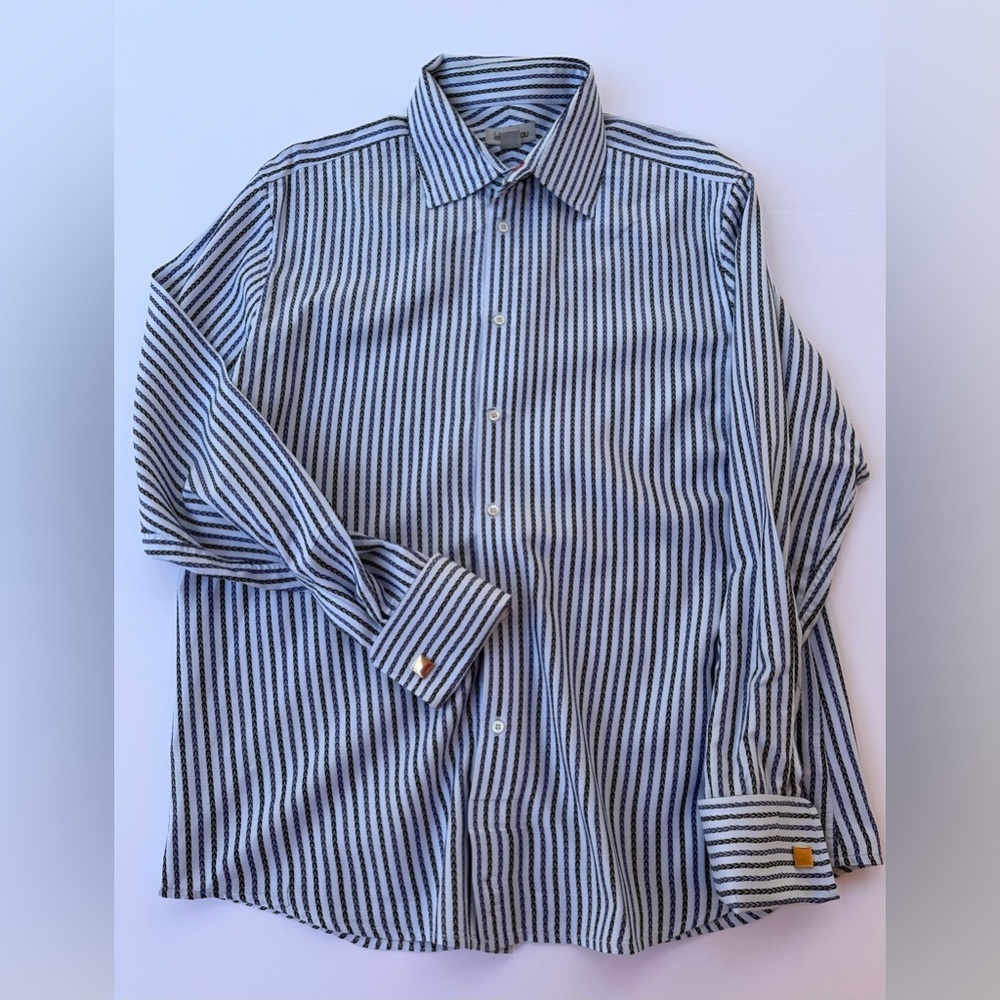 Men’s Le Chateau Dress Shirt French Cuffs Size XL​